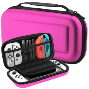 Pokrowiec pasujący do Nintendo Switch V1 V2 / OLED HAC-001 HAC-001-01 HEG-001 - Różowy