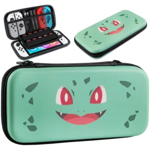 Pokrowiec pasujący do Nintendo Switch V1/ V2 / OLED HAC-001 HAC-001-01 HEG-001 | pokemon - Zielony