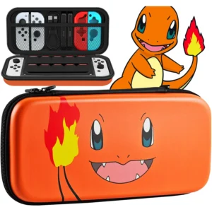 Pokrowiec pasujący do Nintendo Switch V1/ V2 / OLED HAC-001 HAC-001-01 HEG-001 | pokemon - Czerwony