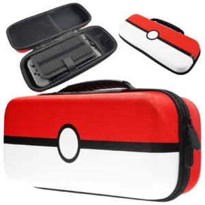 Pokrowiec pasujący do Nintendo Switch V1/ V2 / OLED HAC-001 HAC-001-01 HEG-001 | pokemon - Biało-Czerwony