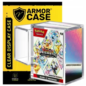 Przezroczyste pudełko akrylowe karty Pokemon TCG angielski Booster Bundle 11,2 cm x 7,9 cm x 5,6 cm