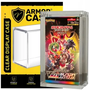 Przezroczyste pudełko akrylowe na karty Pokemon TCG japoński Booster Box 14 cm x 7,7 cm x 4,5 cm