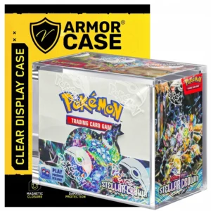 Przezroczyste pudełko akrylowe karty Pokemon TCG angielski Booster Box 14 cm x 12,8 cm x 7,7 cm