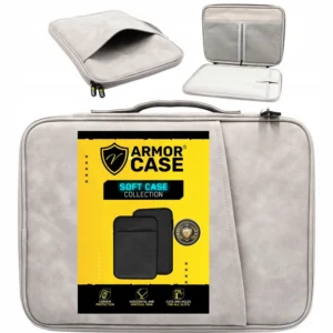 Torba etui na laptop Lenovo IdeaPad Slim 3 Chrome 14" 2023 Soft Case z Eko skóry pojemna na akcesoria - Szary