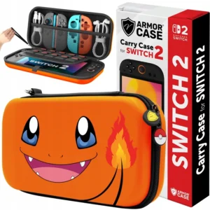 ETUI FUTERAŁ CASE WZMOCNIONY DO KONSOLI NINTENDO SWITCH 2 POKEMONY - Charmander