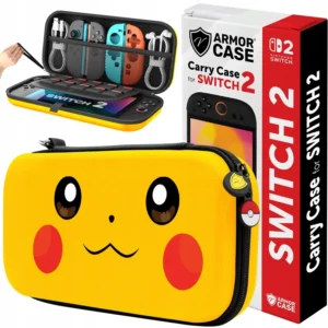 ETUI FUTERAŁ CASE WZMOCNIONY DO KONSOLI NINTENDO SWITCH 2 POKEMONY - Pikachu