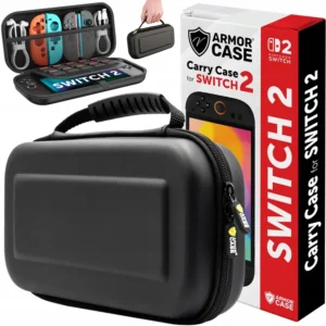 ETUI FUTERAŁ CASE WZMOCNIONY DO KONSOLI NINTENDO SWITCH 2 - Czarny