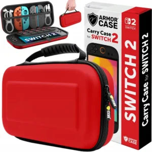 ETUI FUTERAŁ CASE WZMOCNIONY DO KONSOLI NINTENDO SWITCH 2 - Czerwony