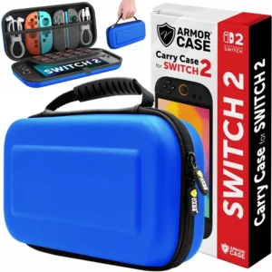 ETUI FUTERAŁ CASE WZMOCNIONY DO KONSOLI NINTENDO SWITCH 2 - Niebieski