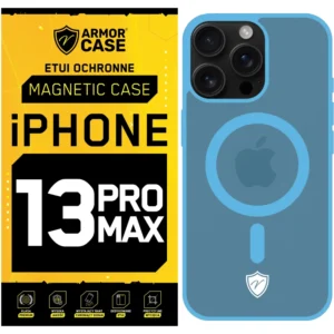 Etui MagSafe Magnetic Case do Apple iPhone 13 PRO MAX ArmorCase obudowa - Jasnoniebieski
