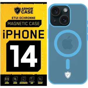 Etui MagSafe Magnetic Case do Apple iPhone 14 ArmorCase obudowa - Niebieski