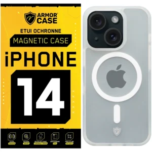 Etui MagSafe Magnetic Case do Apple iPhone 14 ArmorCase obudowa - Przeźroczysty