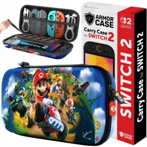 ETUI FUTERAŁ CASE WZMOCNIONY DO KONSOLI NINTENDO SWITCH 2 MARIO ZELDA KIRBY - Mario world